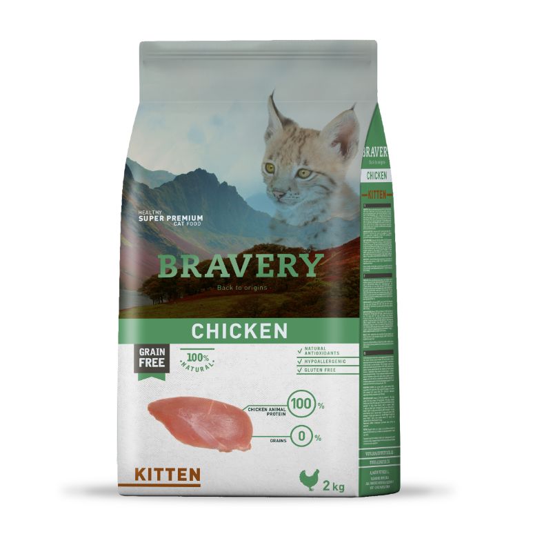 BRAVERY CAT KITTEN CHICKEN 2KG
