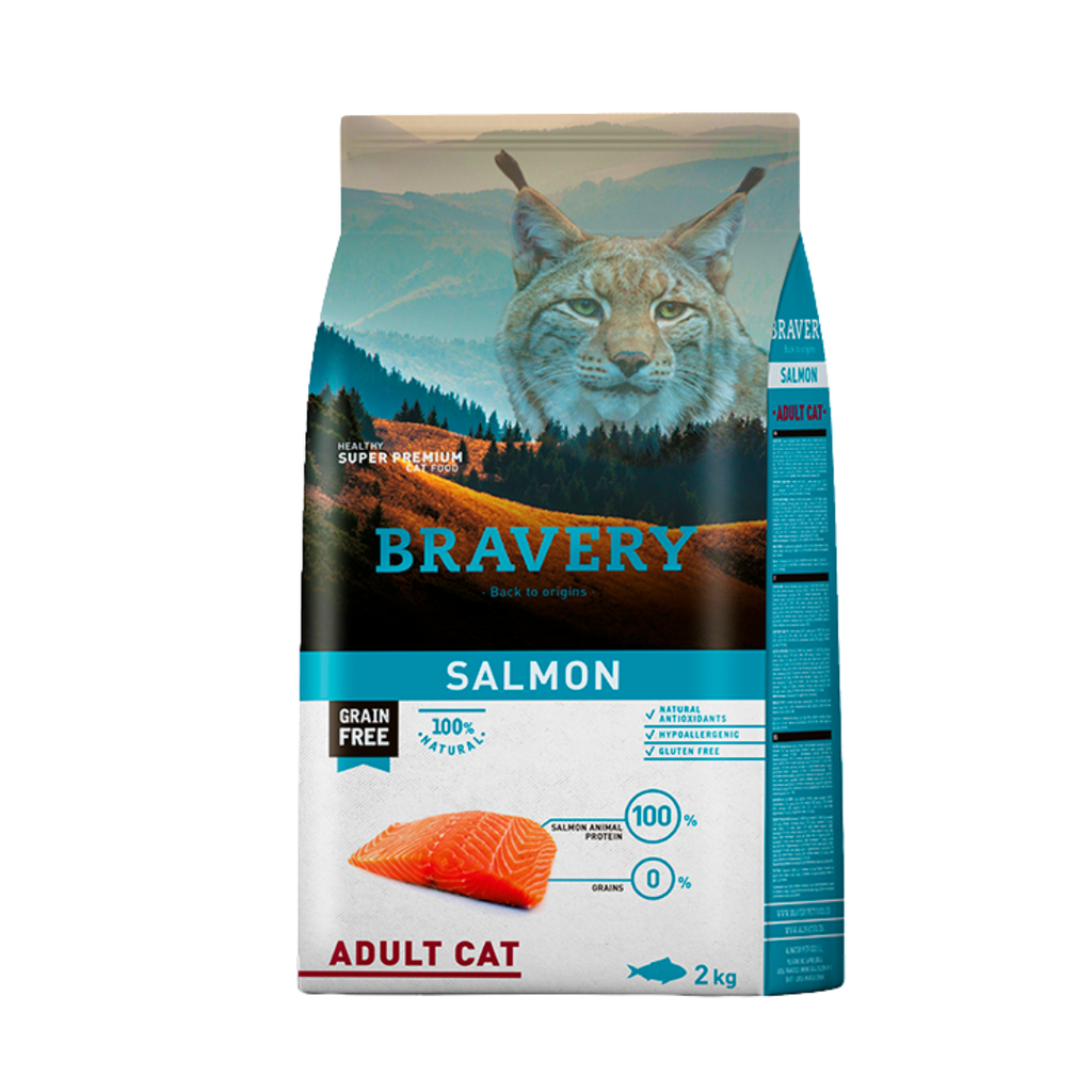 BRAVERY CAT ADULT SALMÓN 2KG