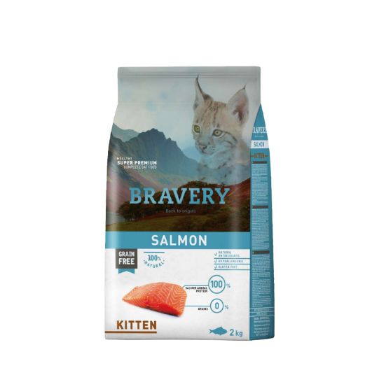 BRAVERY CAT KITTEN SALMON 2 KG