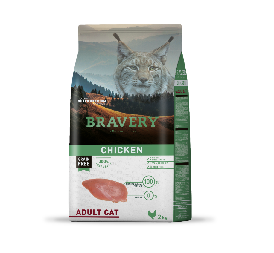 BRAVERY CAT ADULT STERILIZED CHICKEN 7KG