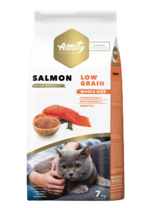 AMITY CAT LOW GRAIN ADULT SALMÓN 7KG