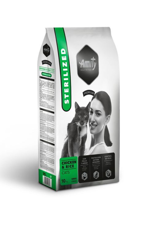 AMITY CAT PREMIUM  STERILIZED CHICKEN 10KG