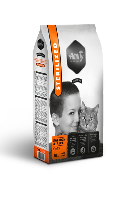 AMITY CAT PREMIUM  STERILIZED SALMON 10KG