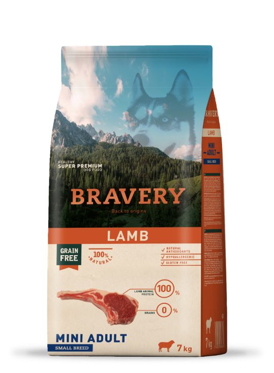 BRAVERY DOG MINI ADULT LAMB  7KG