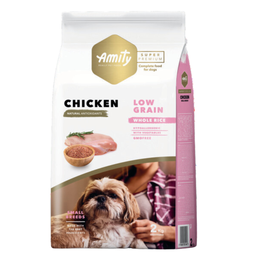 AMITY DOG LOW GRAIN MINI ADULT CHICKEN 7KG