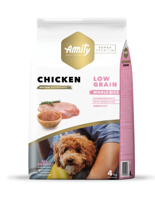 AMITY DOG LOW GRAIN ADULT CHICKEN 14KG