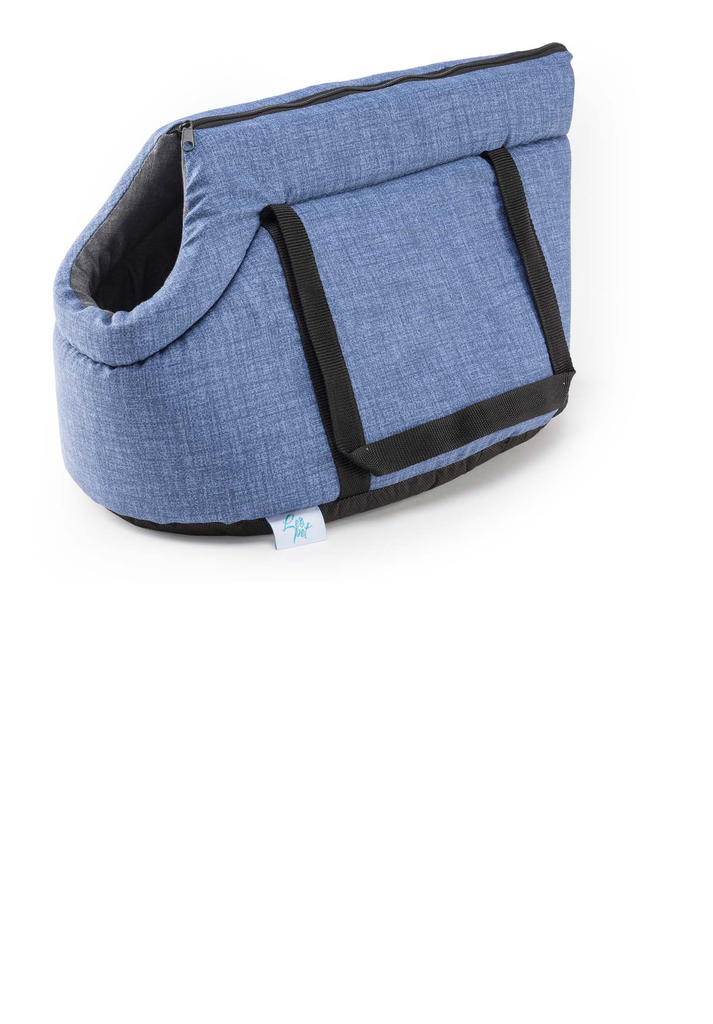 LEO PET BOLSA DE TRANSPORTE DE ESPUMA "VENERE" 45X30X28CM AZUL VAQUERO/GRIS