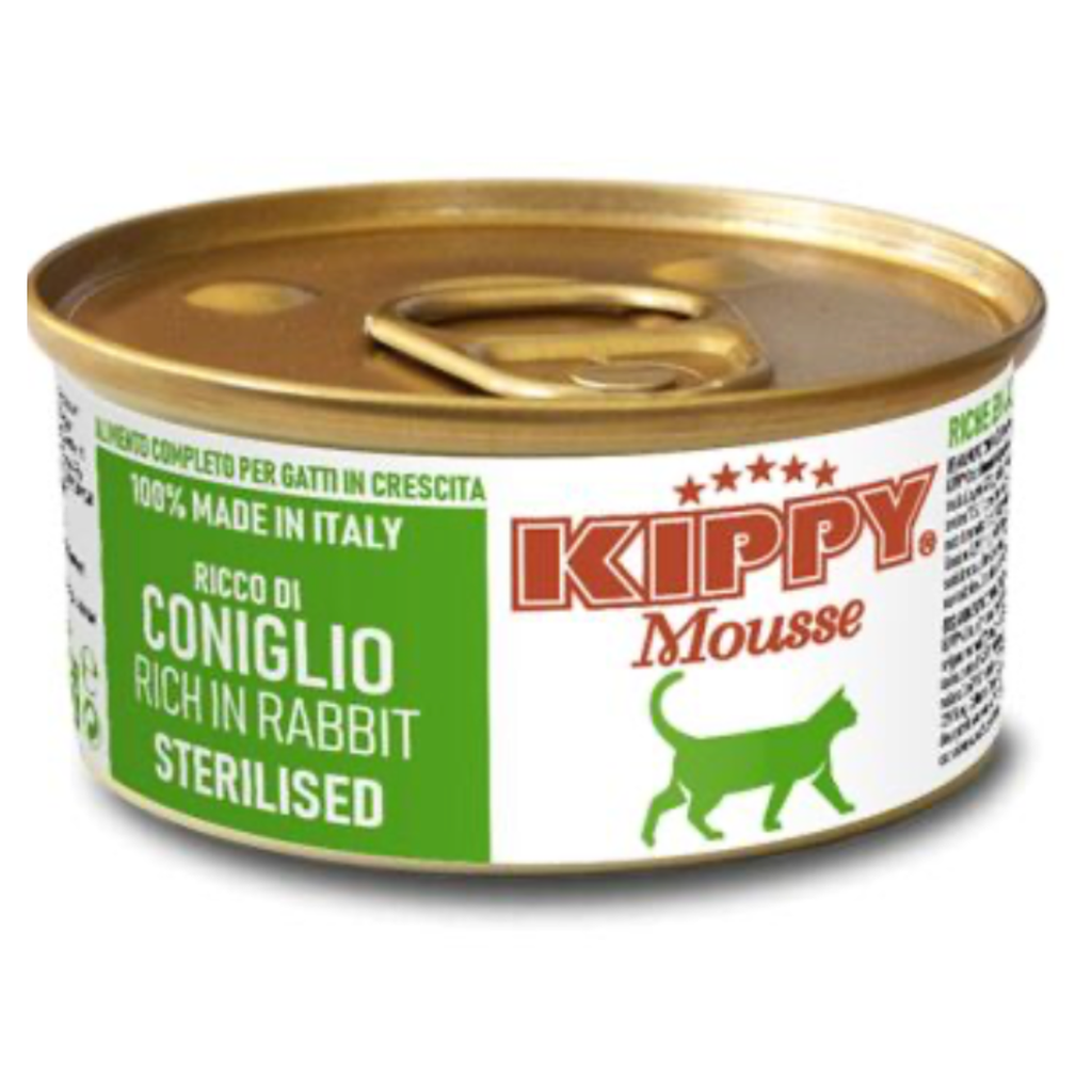 KIPPY CAT STERILIZED MOUSSE CONEJO 85GR (24 UND.)