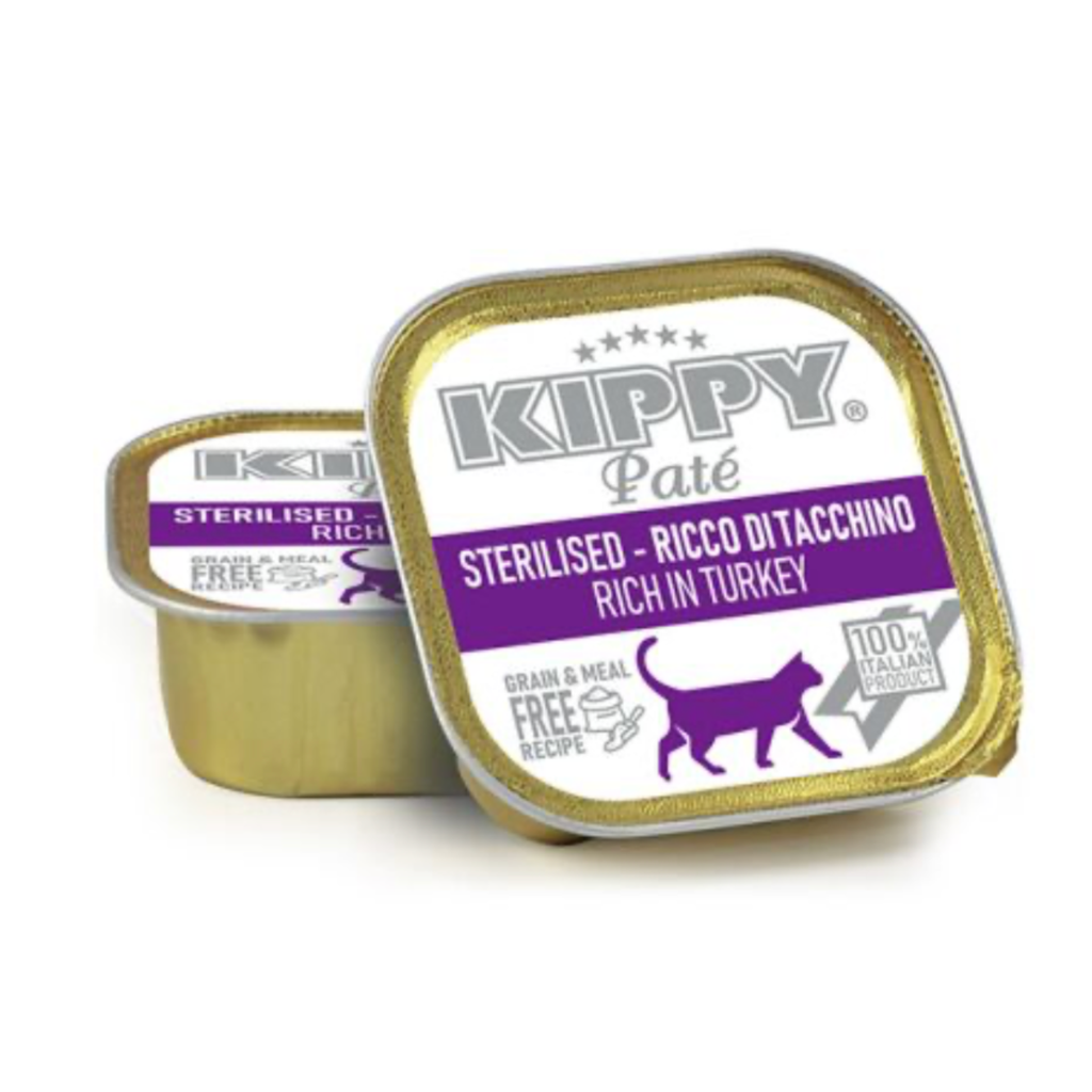 KIPPY CAT STERILIZED TARRINA PATÉ PAVO 90GR (32 UND.)