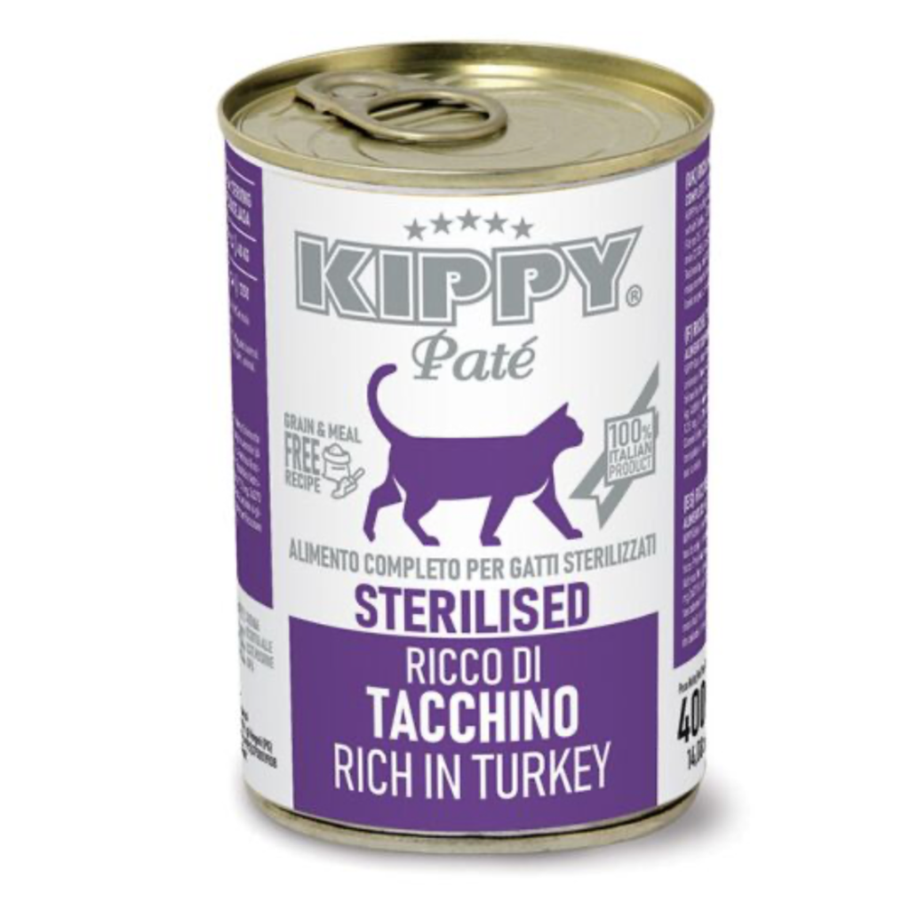 KIPPY CAT STERILIZED PATÉ PAVO 400GR (24 UND.)
