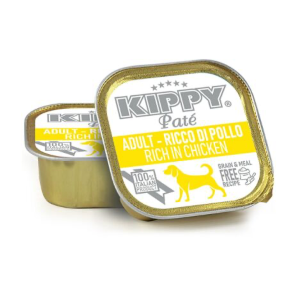 KIPPY DOG ADULT TARRINA PATÉ POLLO 150GR (22 UND.)