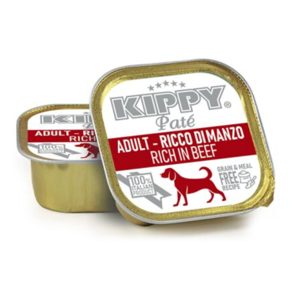 KIPPY DOG ADULT TARRINA PATÉ TERNERA 150GR (22 UND.)