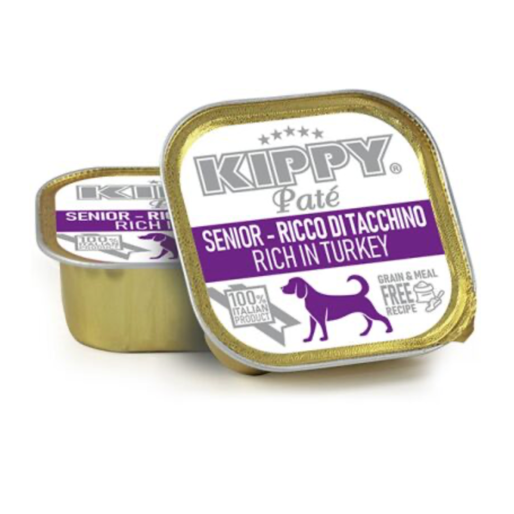 KIPPY DOG SENIOR TARRINA PATÉ PAVO 150GR (22 UND.)