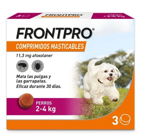 FRONTPRO COMPRIMIDOS MASTICABLES DE 2 A 4KG (3 UNID)