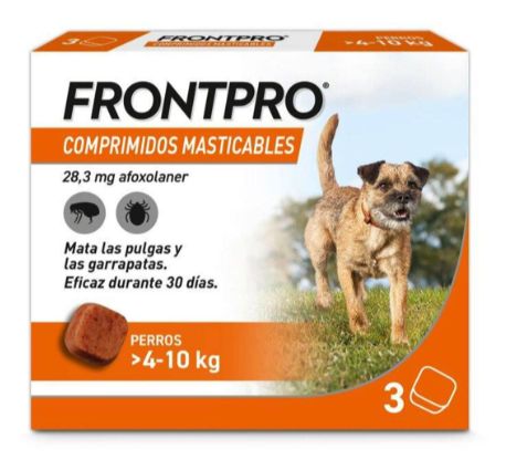 FRONTPRO COMPRIMIDOS MASTICABLES DE 4 A 10KG (3 UNID)