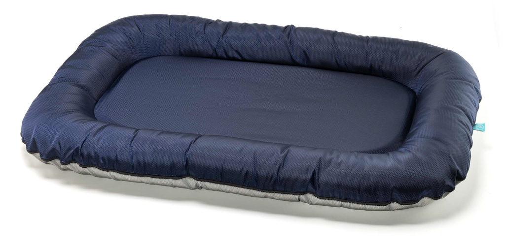 LEO PET COJÍN PLUTONE XXL OXFORD PANAL AZUL/GRIS 80X120 CM