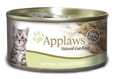 APPLAWS CAT LATA KITTEN-POLLO 24X70GR (24 UND.)