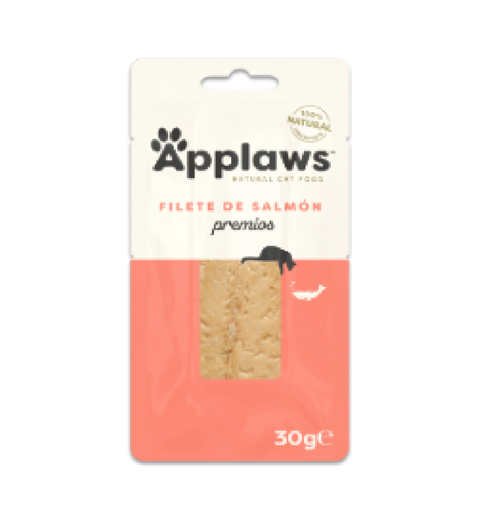 APPLAWS CAT SNACK LOMO SALMÓN 30GR (12 UND.)