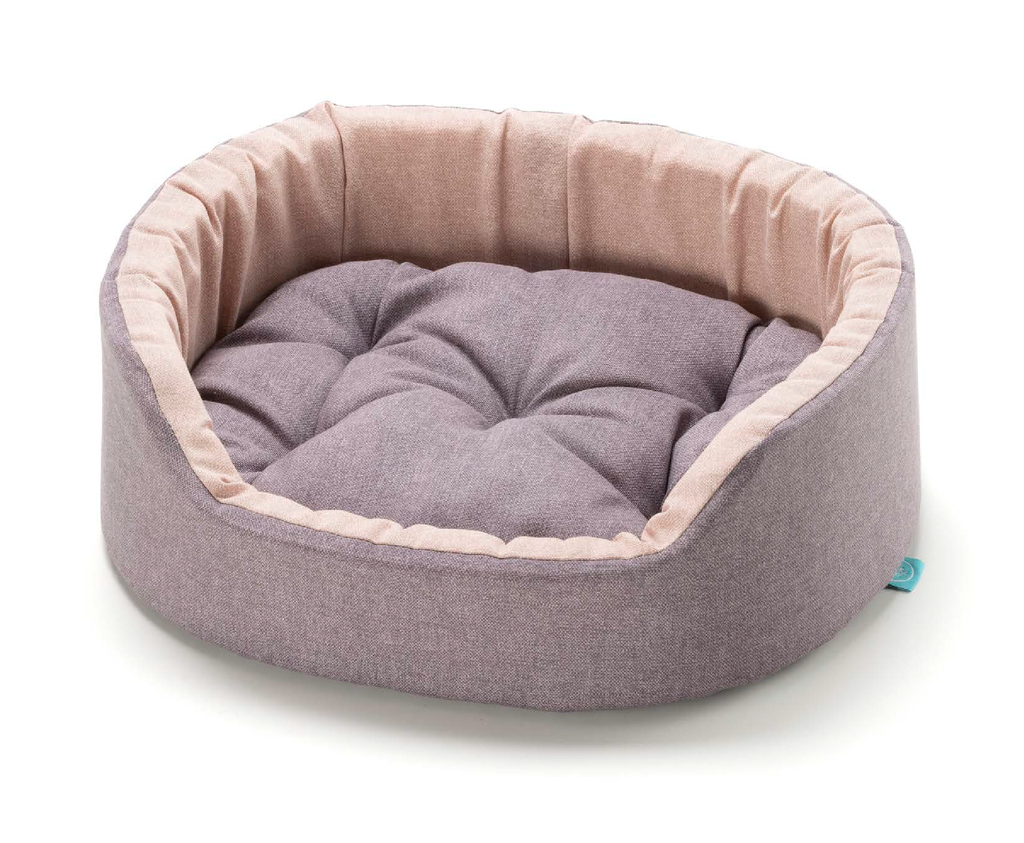 LEO PET CAMA ESPUMA LUX ROSA DALIA 55X41X15 CM