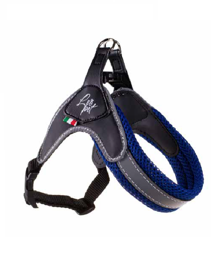 LEO PET ARNÉS AIRSOFT PVC/MALLA/POLIPOLIMETRICO 50-60CM AZUL 