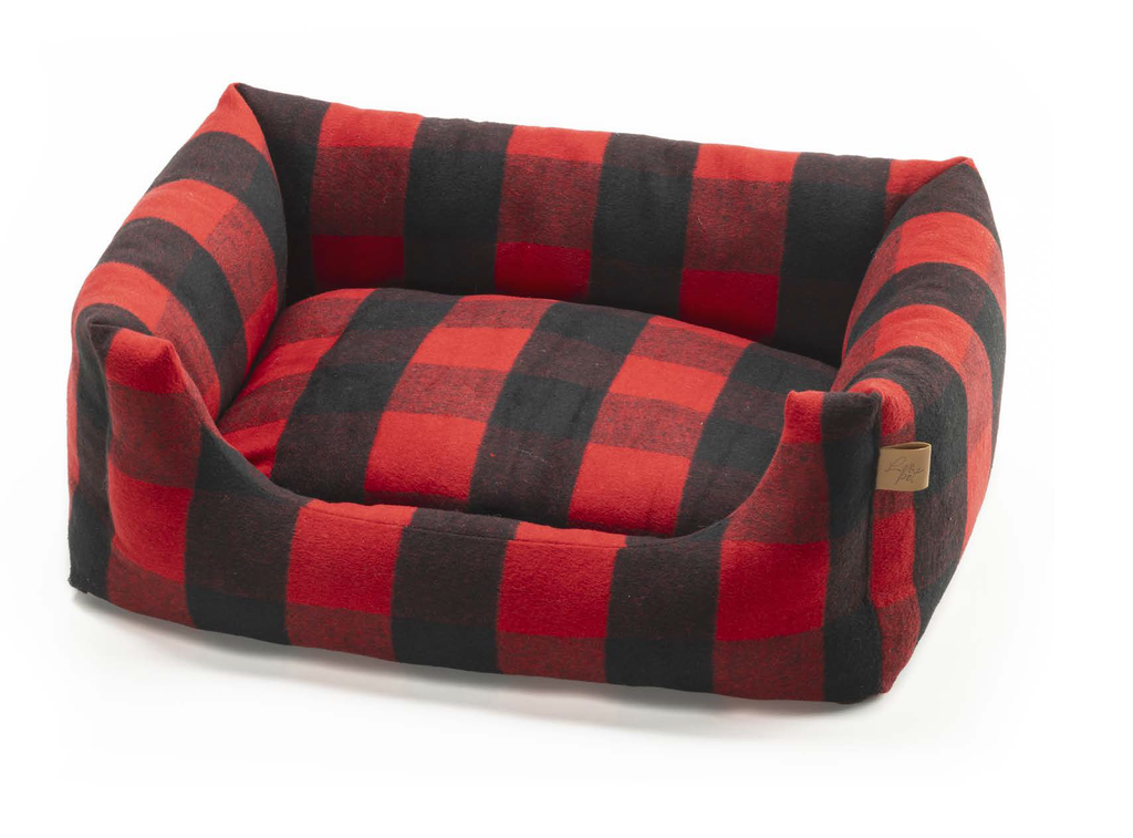 LEO PET CAMA RODI CHALET ROJO 45X60 CM