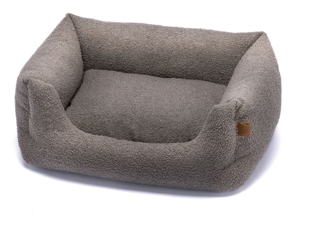 LEO PET CAMA RODI BEIGE PELOUCHE CON CREMALLERA 70X85 CM