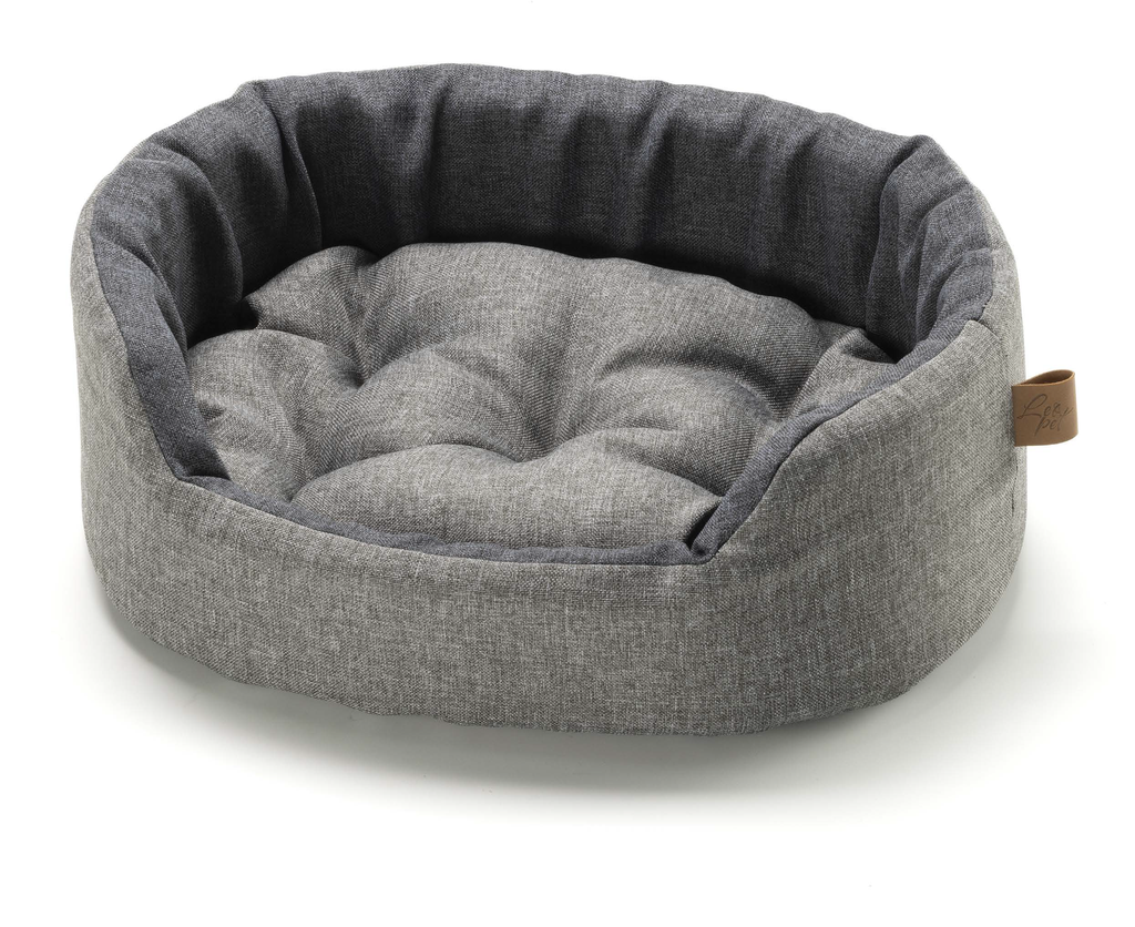 LEO PET CAMA ESPUMA LUX DOBLE GRIS 65X46X17CM