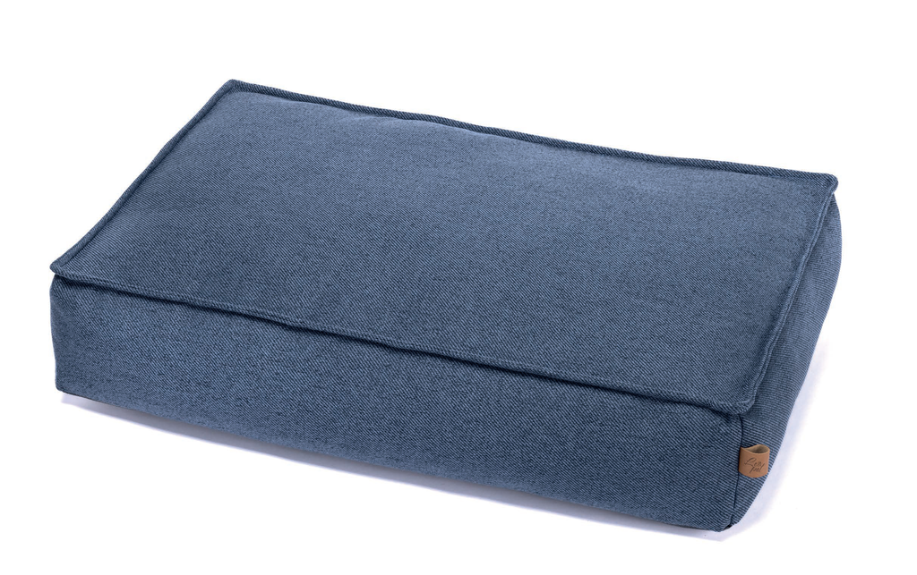 LEO PET COJÍN CON CREMALLERA AZUL NIEVE 60X100X15 CM