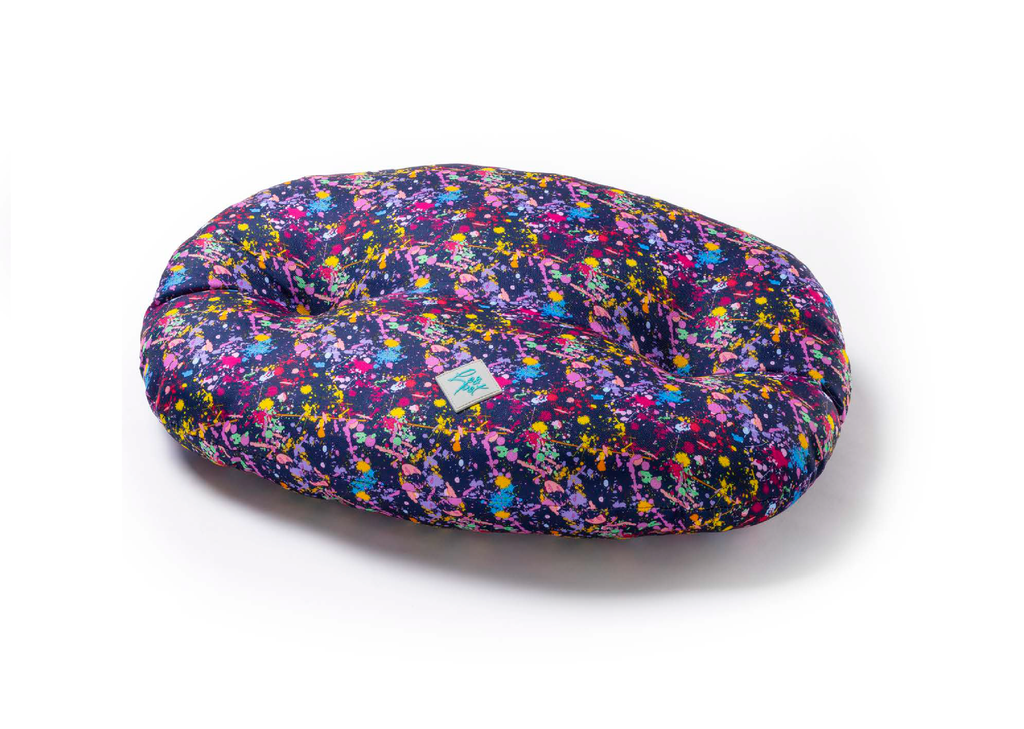 LEO PET COLCHON OVAL NETTUNO ESTAMPADO RESISTENTE AL AGUA 55X40 CM