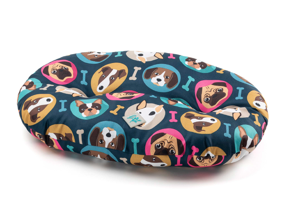 LEO PET COJIN OVALADO NETTUNO OXFORD RESISTENTE AL AGUA 90X65