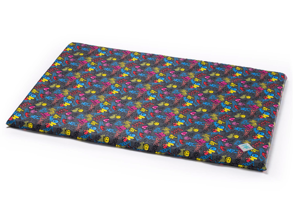 LEO PET COLCHÓN DESENFUNDABLE OXFORD STREET ART RESISTENTE AL AGUA 70X100X3 CM