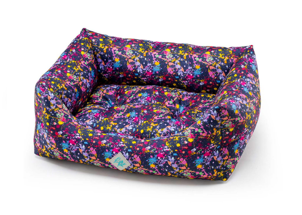 LEO PET CAMA RODI OXFORD COLORES ABSTRACTOS RESISTENTE AL AGUA 60X70 CM