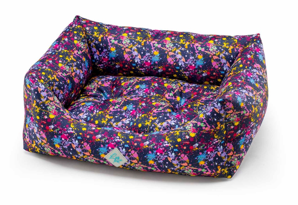 LEO PET CAMA RODI OXFORD COLORES ABSTRACTOS RESISTENTE AL AGUA 70X85 CM