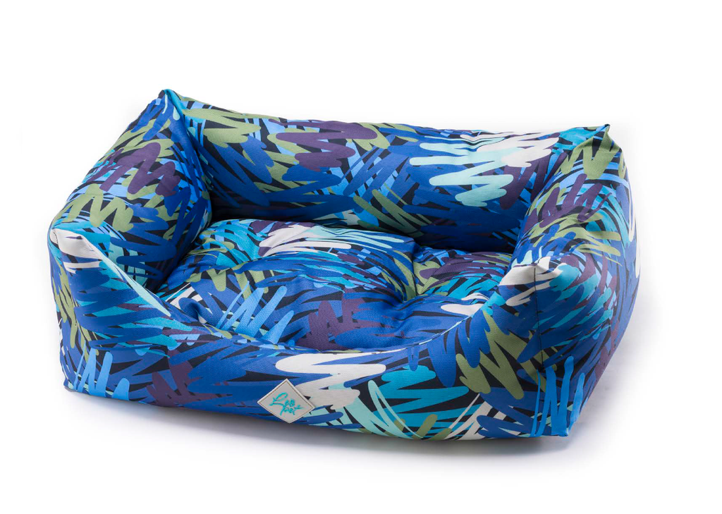 LEO PET CAMA RODI OXFORD AZUL OCÉANO RESISTENTE AL AGUA 85X110 CM