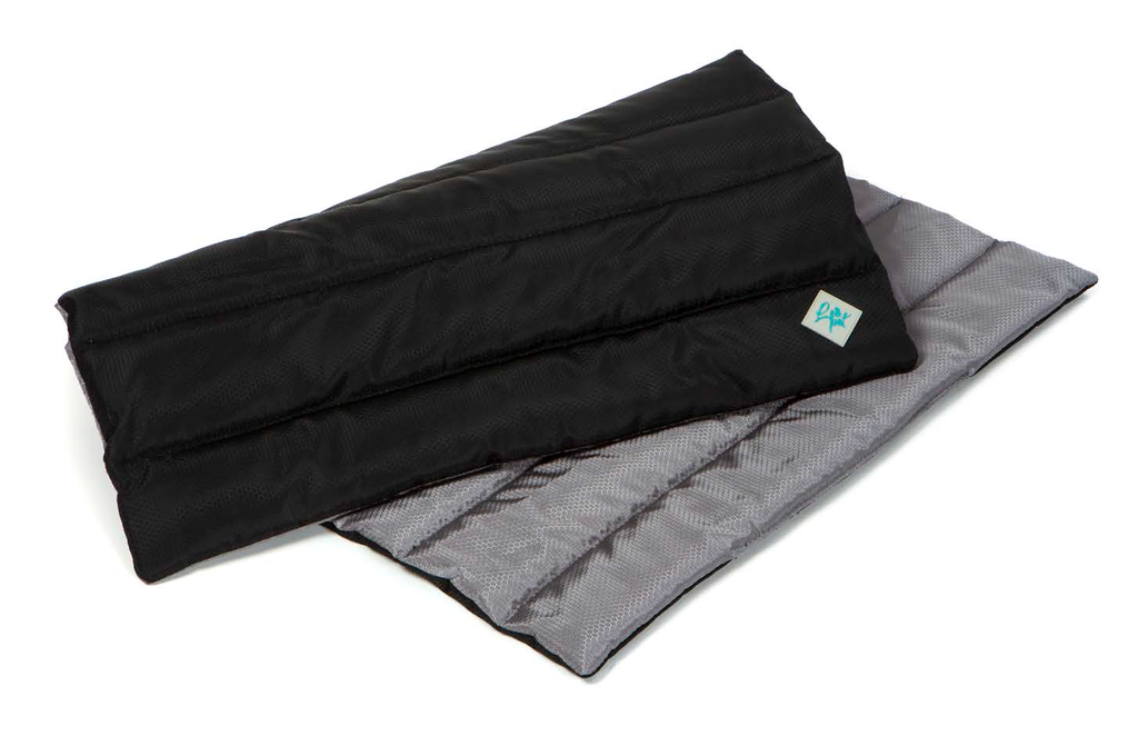 LEO PET ALFOMBRA DE VIAJE OXFORD NIDO DE ABEJA NEGRO Y GRIS 70X95 CM