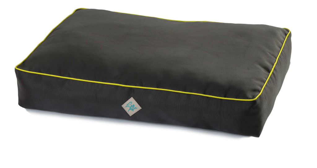 LEO PET COJÍN IMPERMEABLE LADRILLO NEGRO DESENFUNDABLE 60X100X15 CM