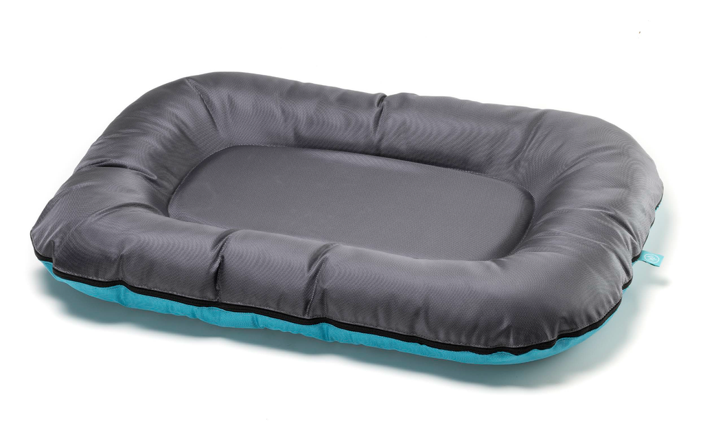 LEO PET COJÍN OVALADO PLUTÓN GRIS IMPERMEABLE DESENFUNDABLE 70X100 CM