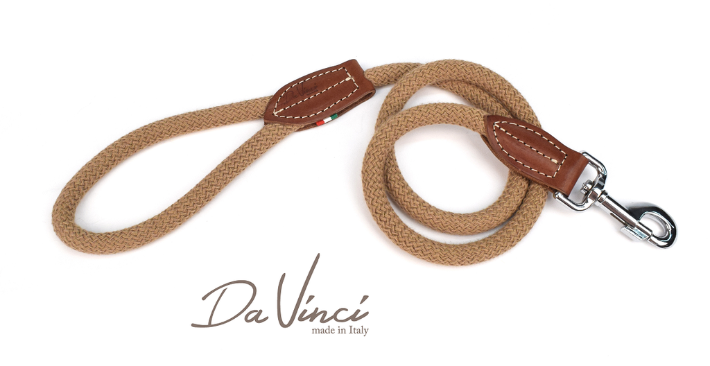 LEO PET CUERDA DE ALGODÓN PLOMO COLOR CREMA 1.2x120CM