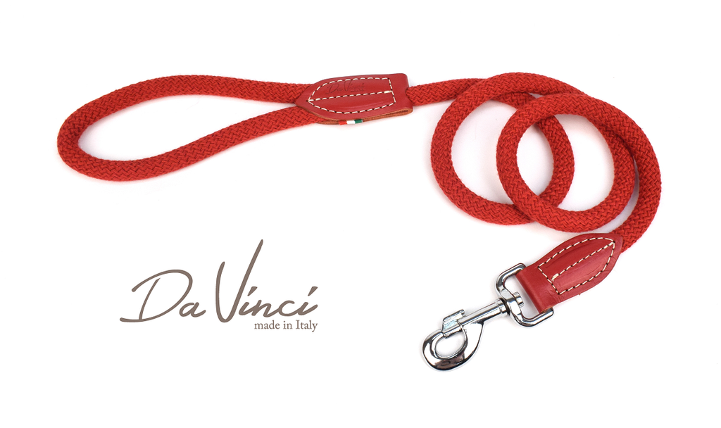 LEO PET CUERDA DE ALGODÓN PLOMO COLOR ROJO 1.2x120 CM