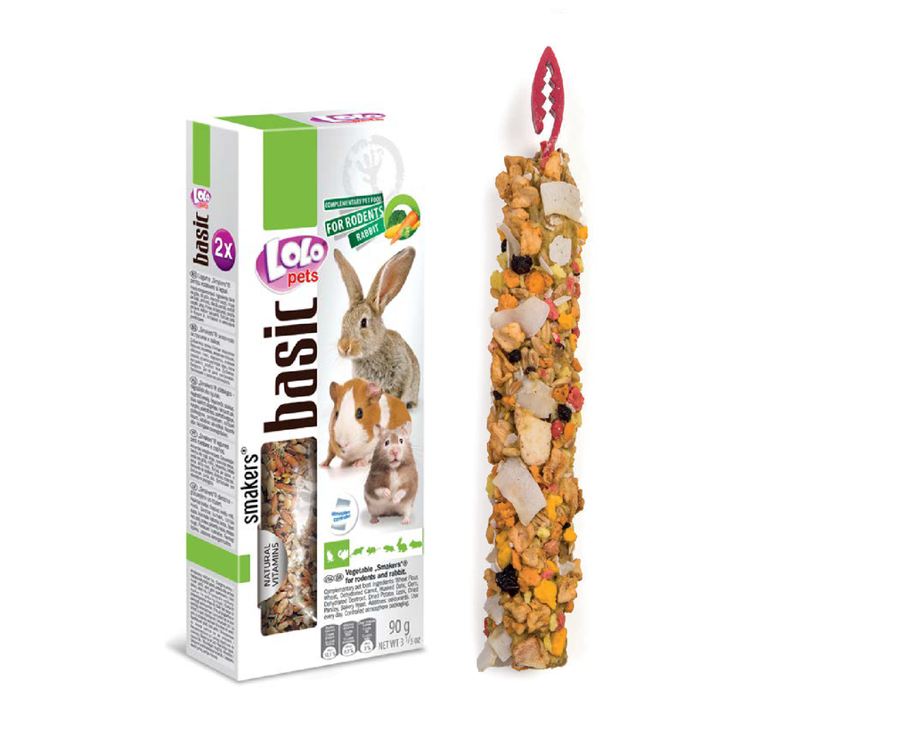 LEO PET 2 BARRITAS DE VERDURAS PARA ROEDORES Y CONEJOS (10 UND.)