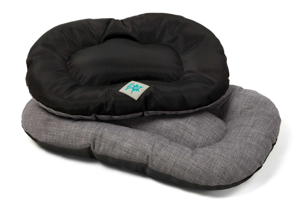 LEO PET JUEGO DE COJINES FLOCONNE 7 PIEZAS NEGRO/GRIS