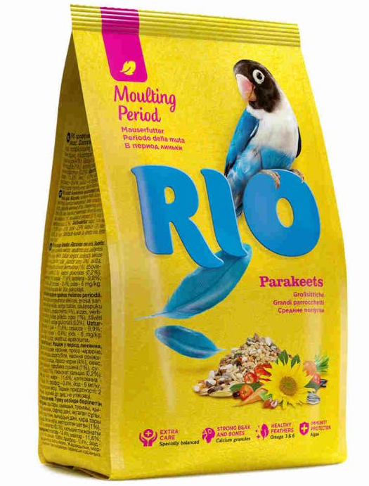 RIO ALIMENTO MUDA COTORRAS 1KG (4 UND.)