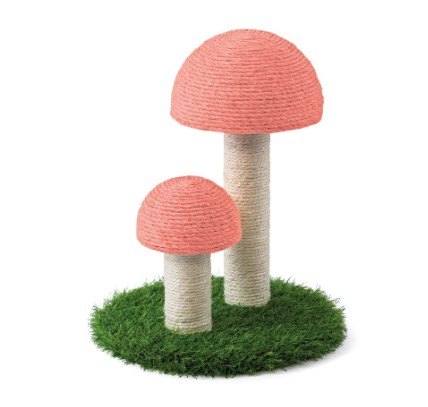 LEO PET RASCADOR GATO SETAS ROSA 30X30X35H CM