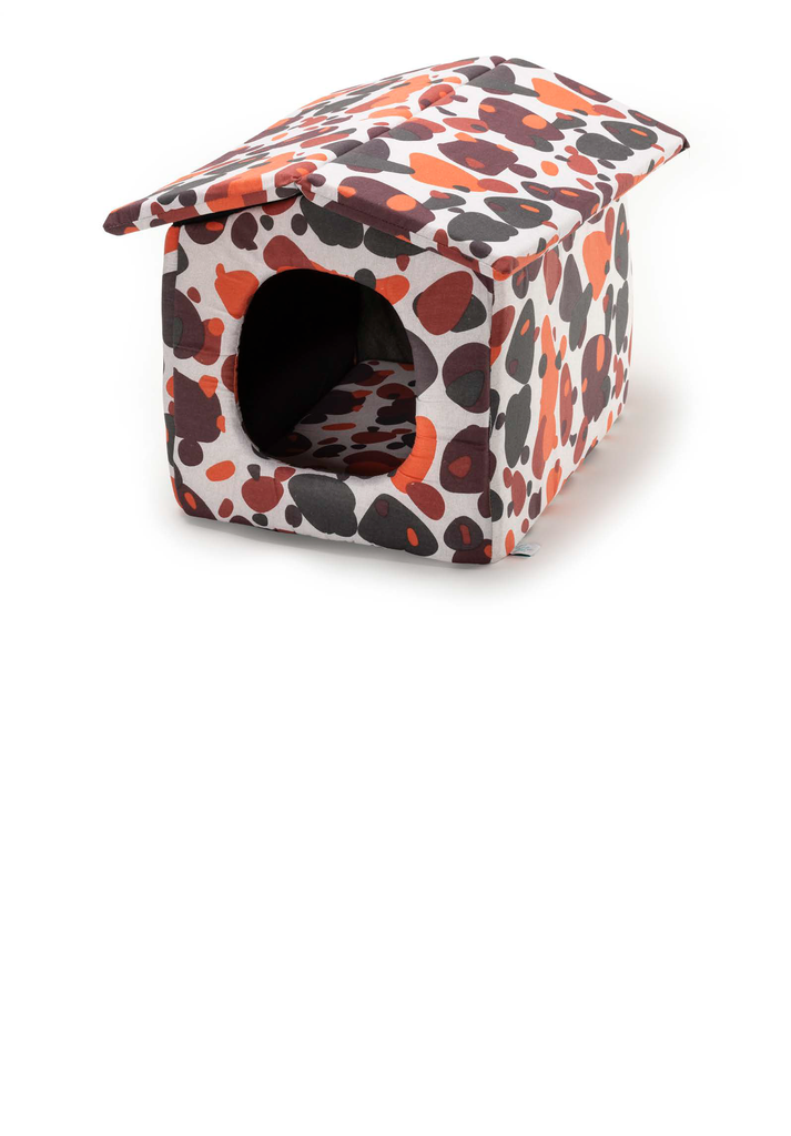 LEO PET CASA LUJO 47X35X35H CM TELAS SURTIDAS