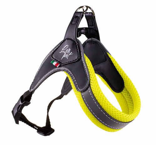 LEO PET ARNÉS AIRSOFT PVC/MALLA/POLIPOLIMETRICO 50-60CM AMARILLO NEÓN