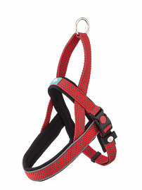 LEO PET ARNÉS DE NYLON IMPERMEABLE ADVENTURE "EAST" ROJO XL 65-80 CM