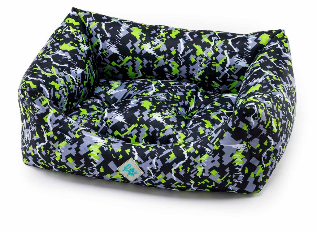 LEO PET CAMA RODI OXFORD GREEN RESISTENTE AL AGUA 85x110 CM
