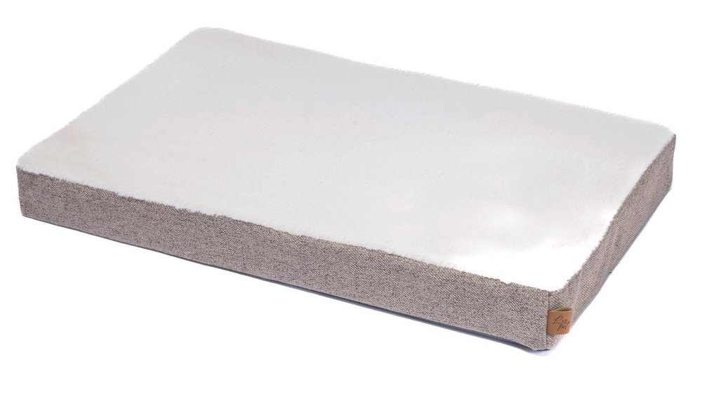 LEO PET COLCHÓN VISCOELÁSTICO BEIGE NIEVE 60X100X8 CM