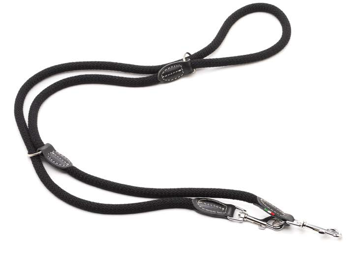 LEO PET CORREA DE ENTRENAMIENTO DE CUERDA DE ALGODÓN COLOR NEGRO 1.2x200 CM