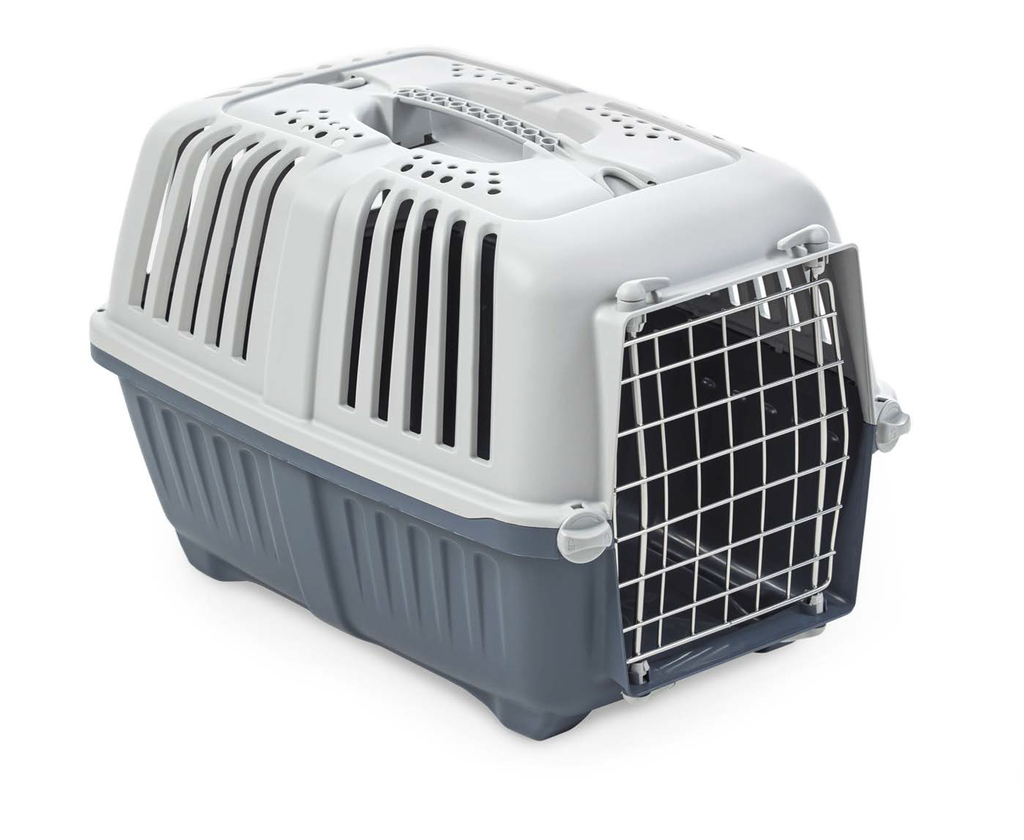 LEO PET TRANSPORTIN "PRATIKO" CON PUERTA DE HIERRO GRANDE 59'5x39'5x40CM